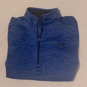 Mens Under Armour 1/4 zip Coldgear fleece
